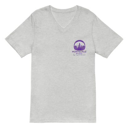 Unisex Short Sleeve V-Neck T-Shirt-Montecruz Music Shop